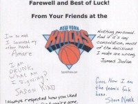 Knicks Teammates Write Goodbye Letter to Jeremy Lin
