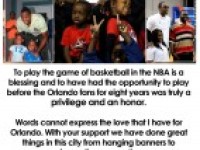 Dwight Howard Thanks Fans in Newspaper Ad